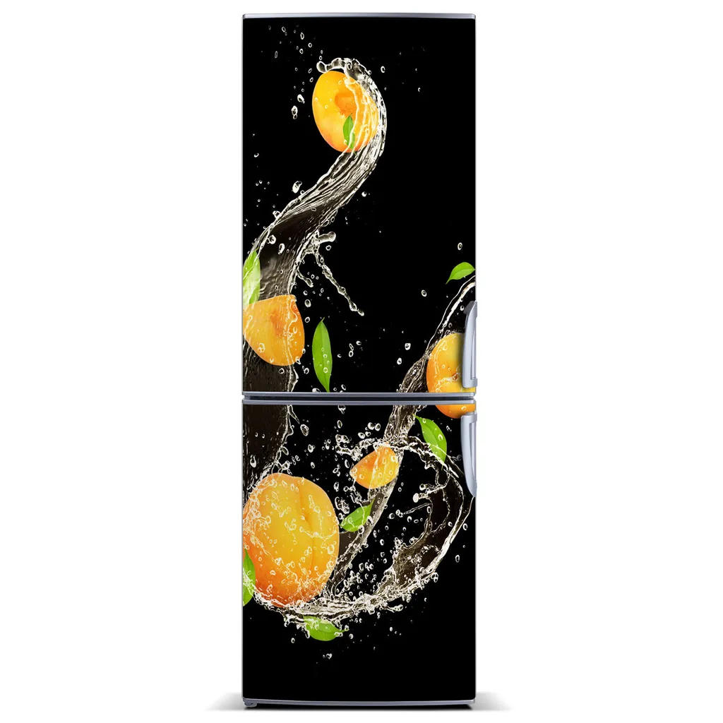 Tulup Kühlschrankdekoration - Magnetmatte - 60 cm x 180 cm - Magnet auf dem Kühlschrank - Orangen